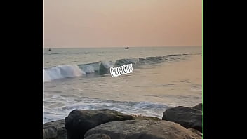 Beach pussy flashing