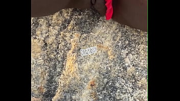 Beach pussy flashing