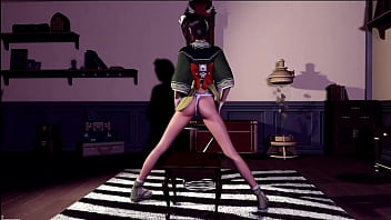 Graceful yuffie kisaragi shy erotic dance in skimpy outfit in bedroom Graceful yuffie kisaragi shy erotic dance in skimpy outfit in bedroom