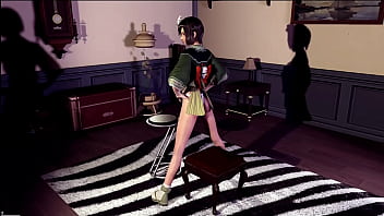 Graceful yuffie kisaragi shy erotic dance in skimpy outfit in bedroom Graceful yuffie kisaragi shy erotic dance in skimpy outfit in bedroom