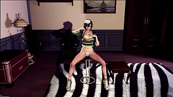 Graceful yuffie kisaragi shy erotic dance in skimpy outfit in bedroom Graceful yuffie kisaragi shy erotic dance in skimpy outfit in bedroom
