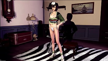 Graceful yuffie kisaragi shy erotic dance in skimpy outfit in bedroom Graceful yuffie kisaragi shy erotic dance in skimpy outfit in bedroom