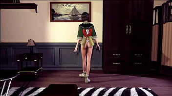 Graceful yuffie kisaragi shy erotic dance in skimpy outfit in bedroom Graceful yuffie kisaragi shy erotic dance in skimpy outfit in bedroom