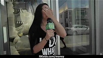 Sexy teen nails her butt on hard dick for cash 19