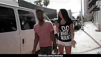 Sexy teen nails her butt on hard dick for cash 19