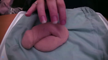 Playing with a very soft and limp fake cock no audio