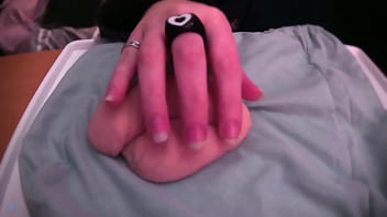 Playing with a very soft and limp fake cock no audio