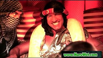 Nuru massage slippery handjob and hardcore fuck video 07