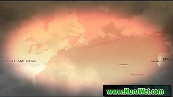 Nuru massage slippery handjob and hardcore fuck video 07