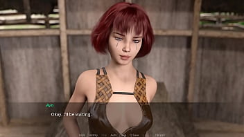 The lust city #53 red head gets stuck under the table and gets fucked hard by white cock