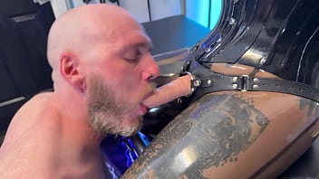 3 dommes use 2 guys & make them suck cock pegging femdom bisexual