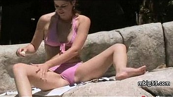 Busty girl fucks and sucks a huge black monster cock