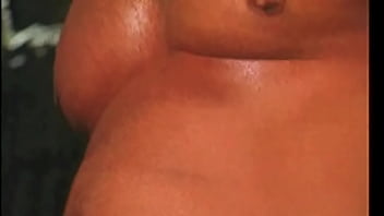 Hot sex between the hot hairy milf and the young guy