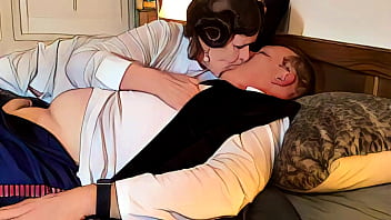 Mature old slut star wars cosplay the wondrous granny leia blows solo an ai animation