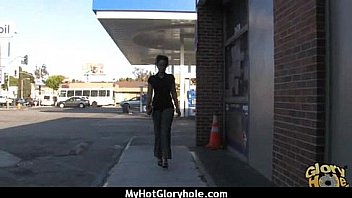 Gloryhole blowjob interracial amateur 24