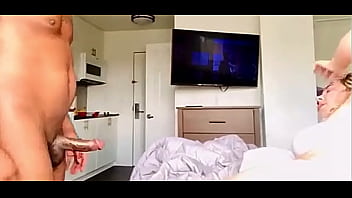 Black dude with blonde beard gives horny pawg 3 cream pies