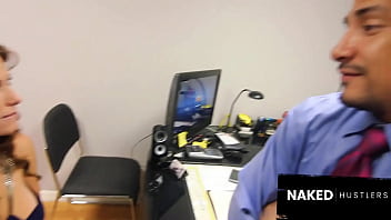 Secretary and the boss only job requirement is to arrive early and eat dick