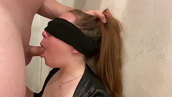 No mercy for her intense rough deep throat