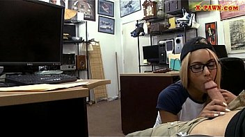 Tight blonde with glasses railed hard