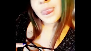 Showing off her tits