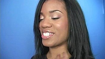 Incredible ebony teen blowjob gloryhole audition 21