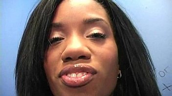 Incredible ebony teen blowjob gloryhole audition 21