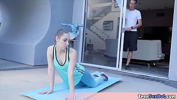 Sporty stepsister gets taboo fucked pov style