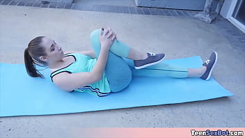 Sporty stepsister gets taboo fucked pov style