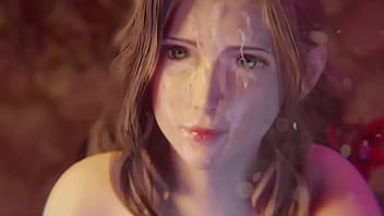 Aerith handjob cumshot