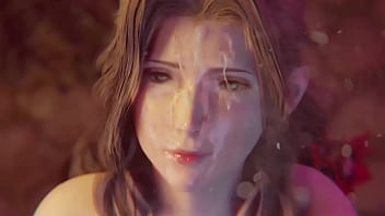 Aerith handjob cumshot