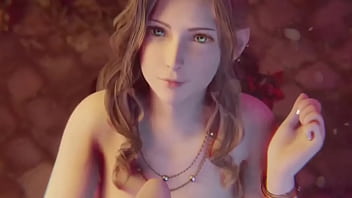 Aerith handjob cumshot