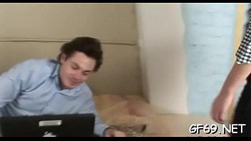 Senseless pounding of a chaste slit by two wild studs