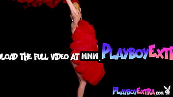 Petite big titted milf blondie posing nude for playboy