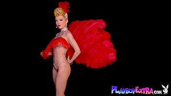 Petite big titted milf blondie posing nude for playboy