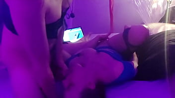 Blonde takes it deep in her throat