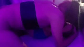 Blonde takes it deep in her throat