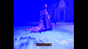 Dogging with my bf one midnight in the pool