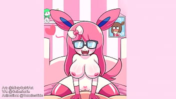Humanoid sylveon beachside bunnies