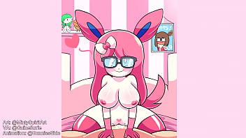 Humanoid sylveon beachside bunnies