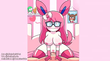 Humanoid sylveon beachside bunnies