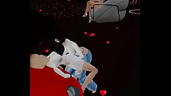 Lesbianas calientes besandose y frotandose en antro