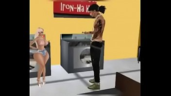 Fucking in laundry mat