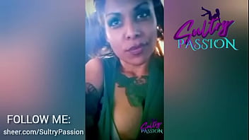 Sultry passion shows her nipple when her husband gets out of the car