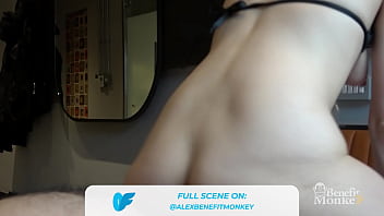 Liz rainbow the blue eyed beauty enjoys every last drop in her mouth