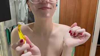 Shaving my hairy armpits