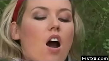 Wild pervert wife fisting and hardcore