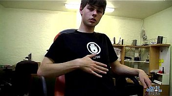 Horny Teen Jerking At Work thumbnail