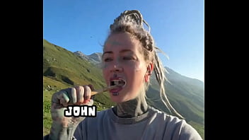 Spending some times in the swiss alps with lily lu z filmz ️