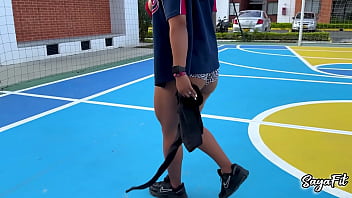 The big assed stepsister who plays with a basketball and your two balls too sayafit