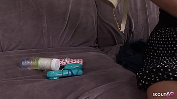 Slim japanese mature at selfmade orgasm with vibrator and dildo at prison in uncensored jav roleplay porn